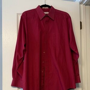Pierre Cardin Burgundy Dress Shirt